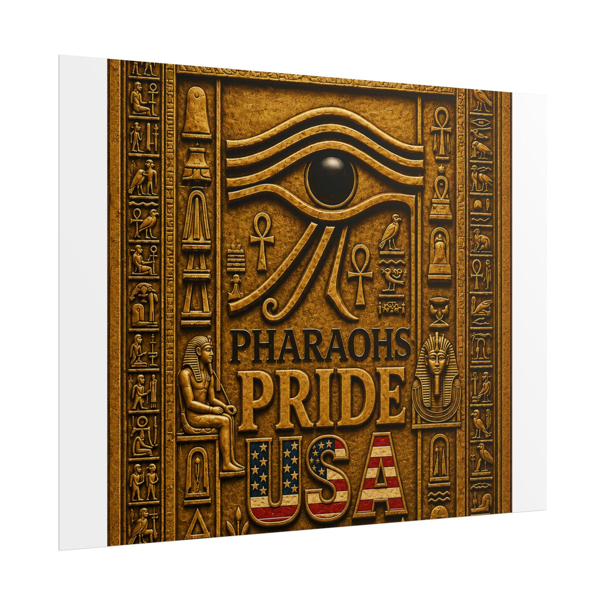 Eye of Horus Pride rolled poster by Pharaohs Pride USA — alternate product view