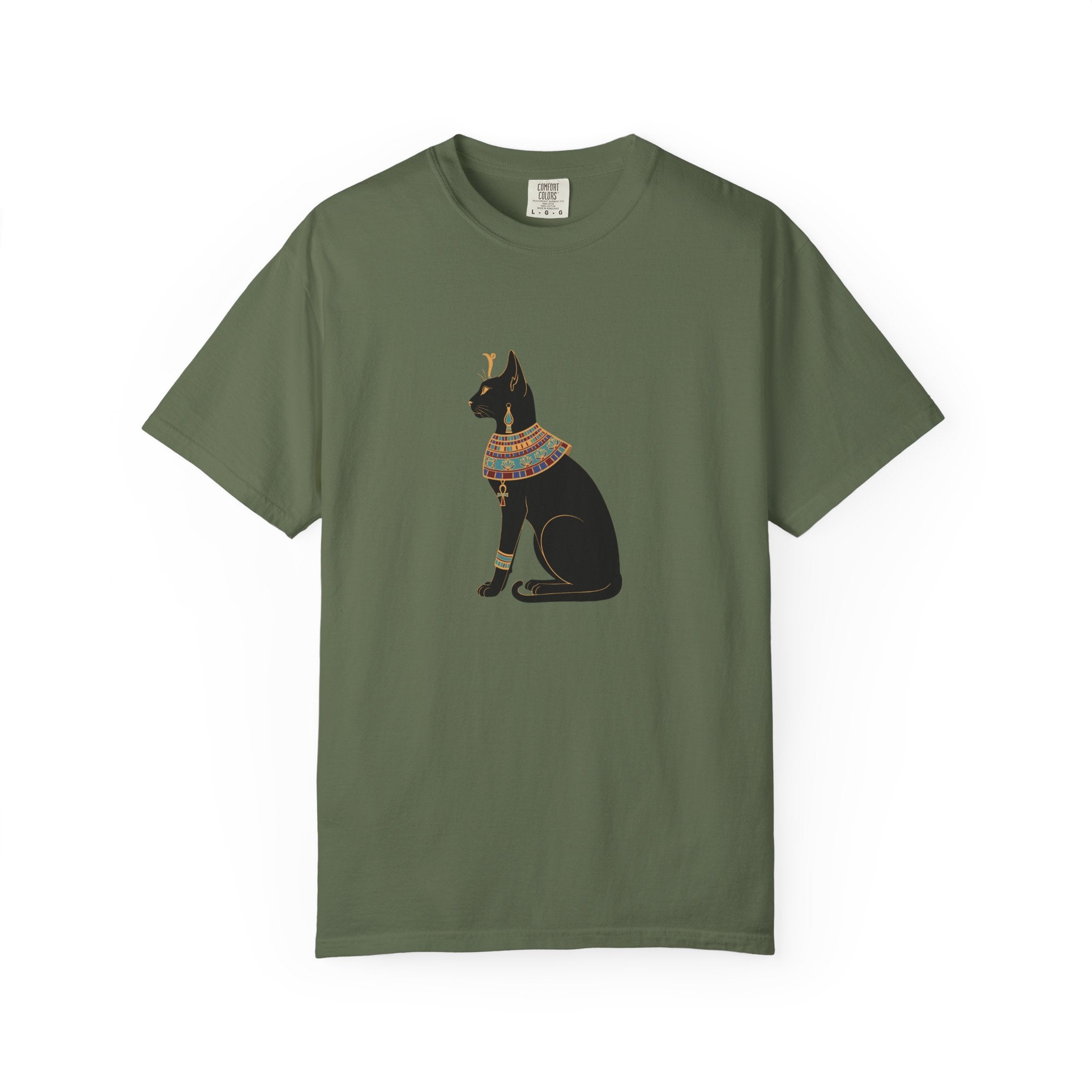Bastet Egyptian Cat Garment-Dyed T-Shirt