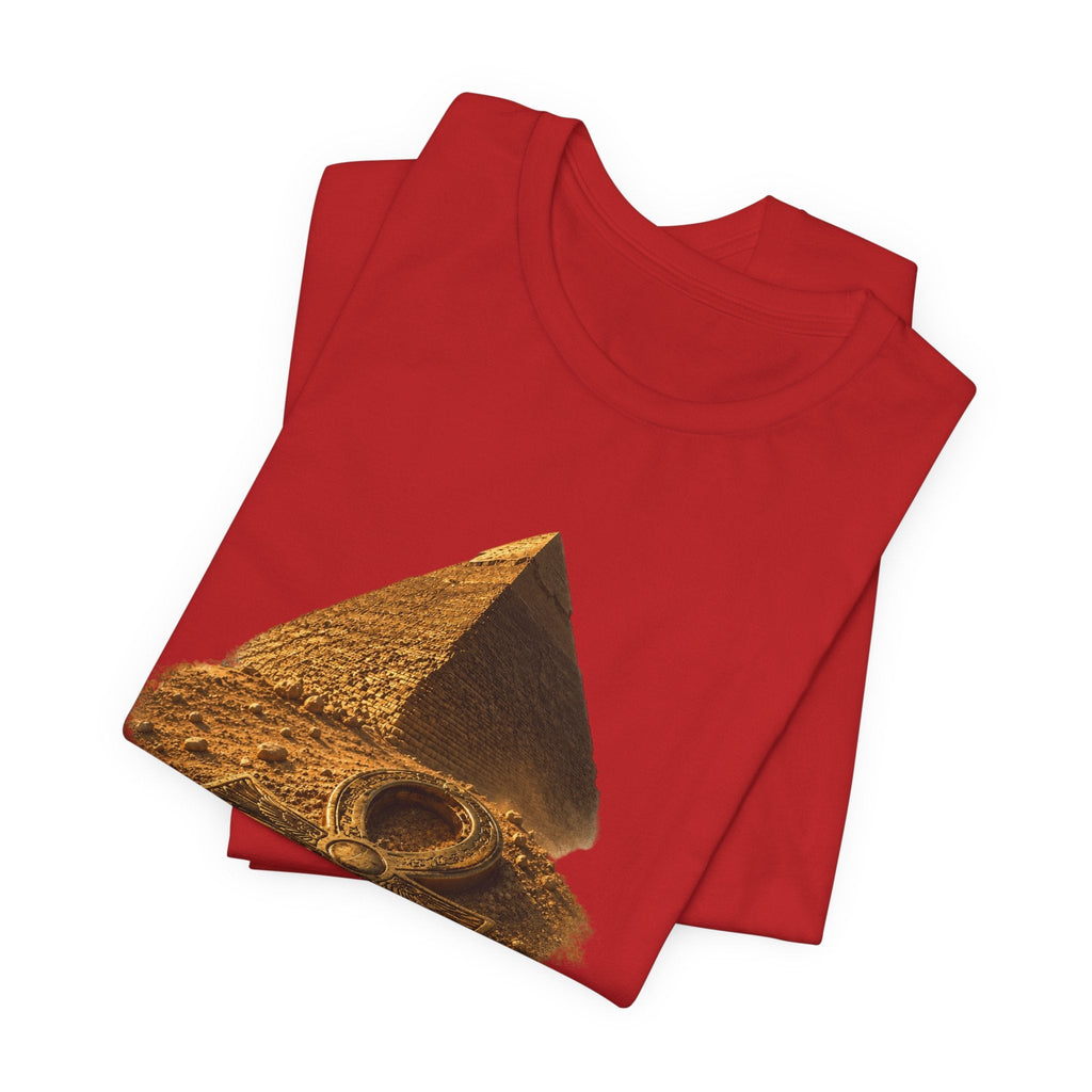 Egyptian Pyramid & Ankh T-Shirt — Ancient Egypt Graphic Tee Printify