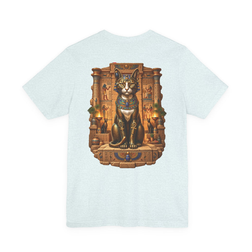 Egyptian Cat Graphic Tee — Ancient Egyptian Temple Pharaonic Cat T-Shirt Printify