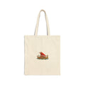 Egyptian Nile Christmas Sailboat Canvas Tote Bag Printify