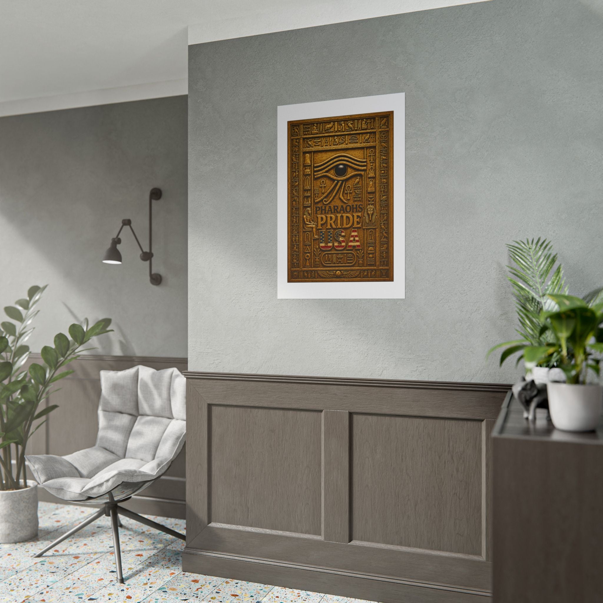 Eye of Horus Pride rolled poster by Pharaohs Pride USA — alternate product view