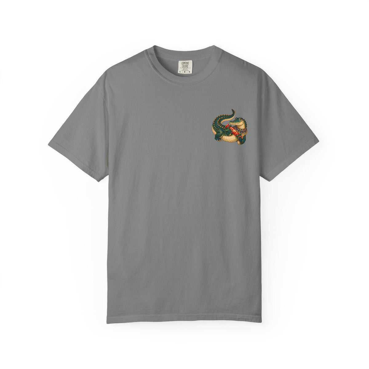 Nile Crocodile Christmas T-Shirt — Egyptian Holiday Cracker Printify