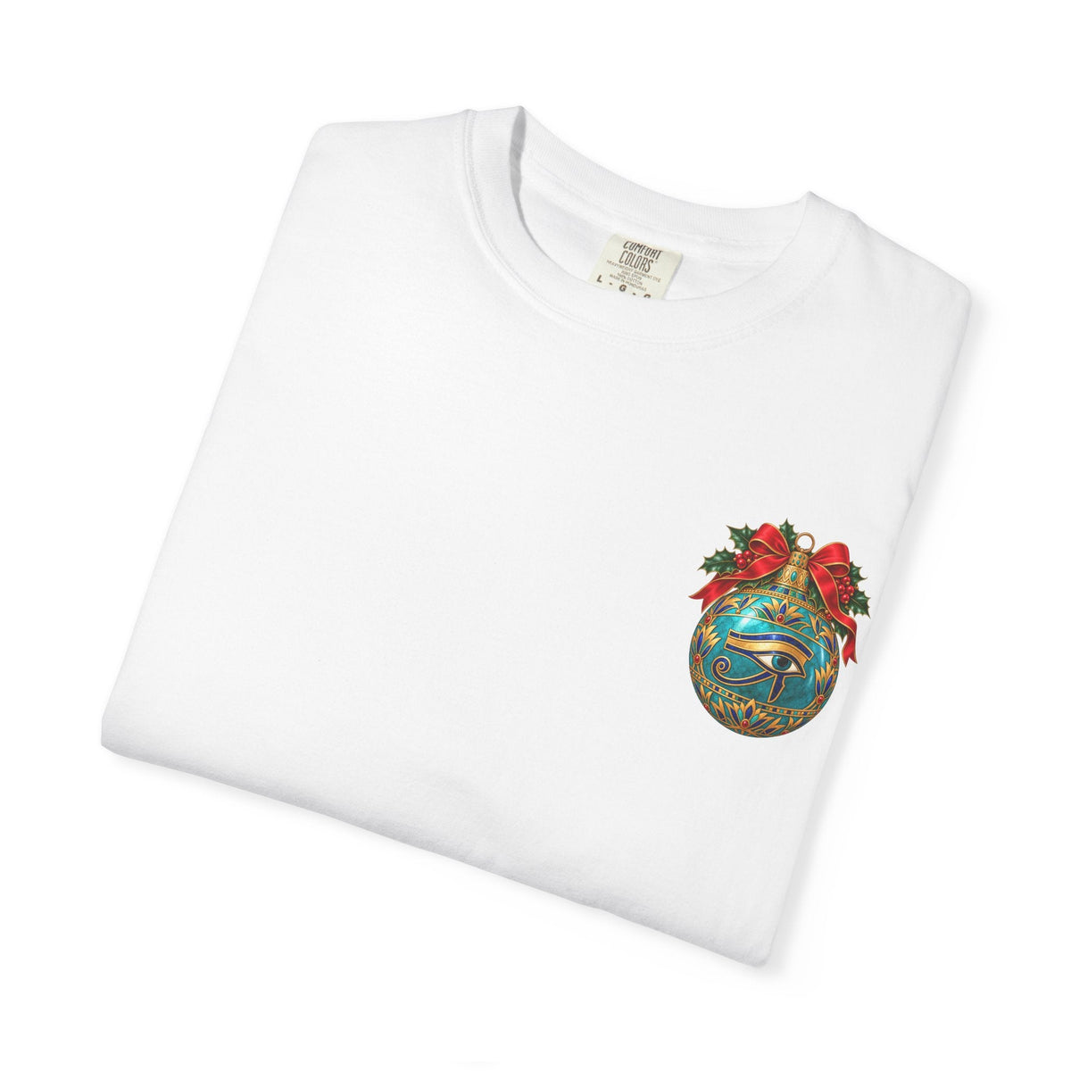 Egyptian Eye of Horus Christmas Ornament T-Shirt Printify