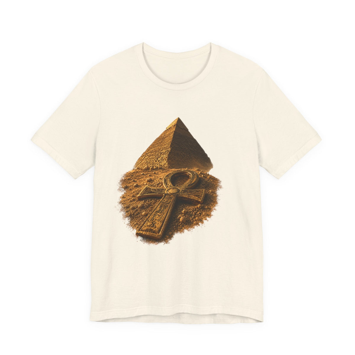 Egyptian Pyramid & Ankh T-Shirt — Ancient Egypt Graphic Tee Printify