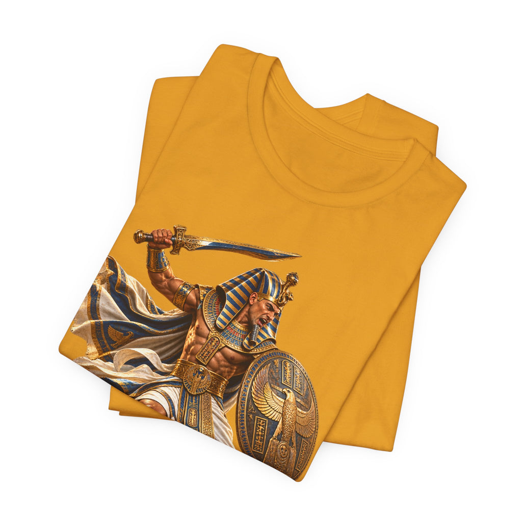 Egyptian Pharaoh Warrior T-Shirt — Ancient Battle Graphic Tee Printify