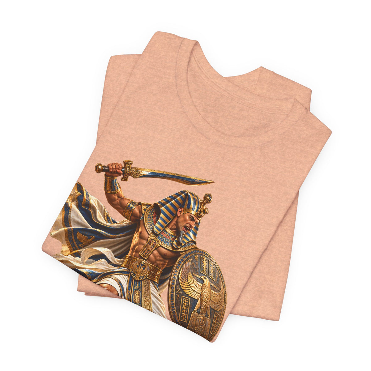 Egyptian Pharaoh Warrior T-Shirt — Ancient Battle Graphic Tee Printify