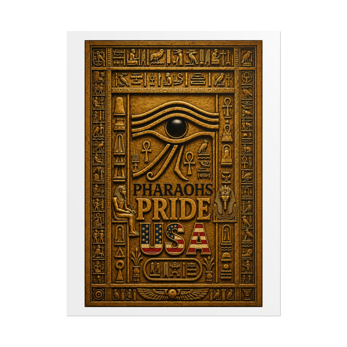Eye of Horus Pride rolled poster by Pharaohs Pride USA — alternate product view