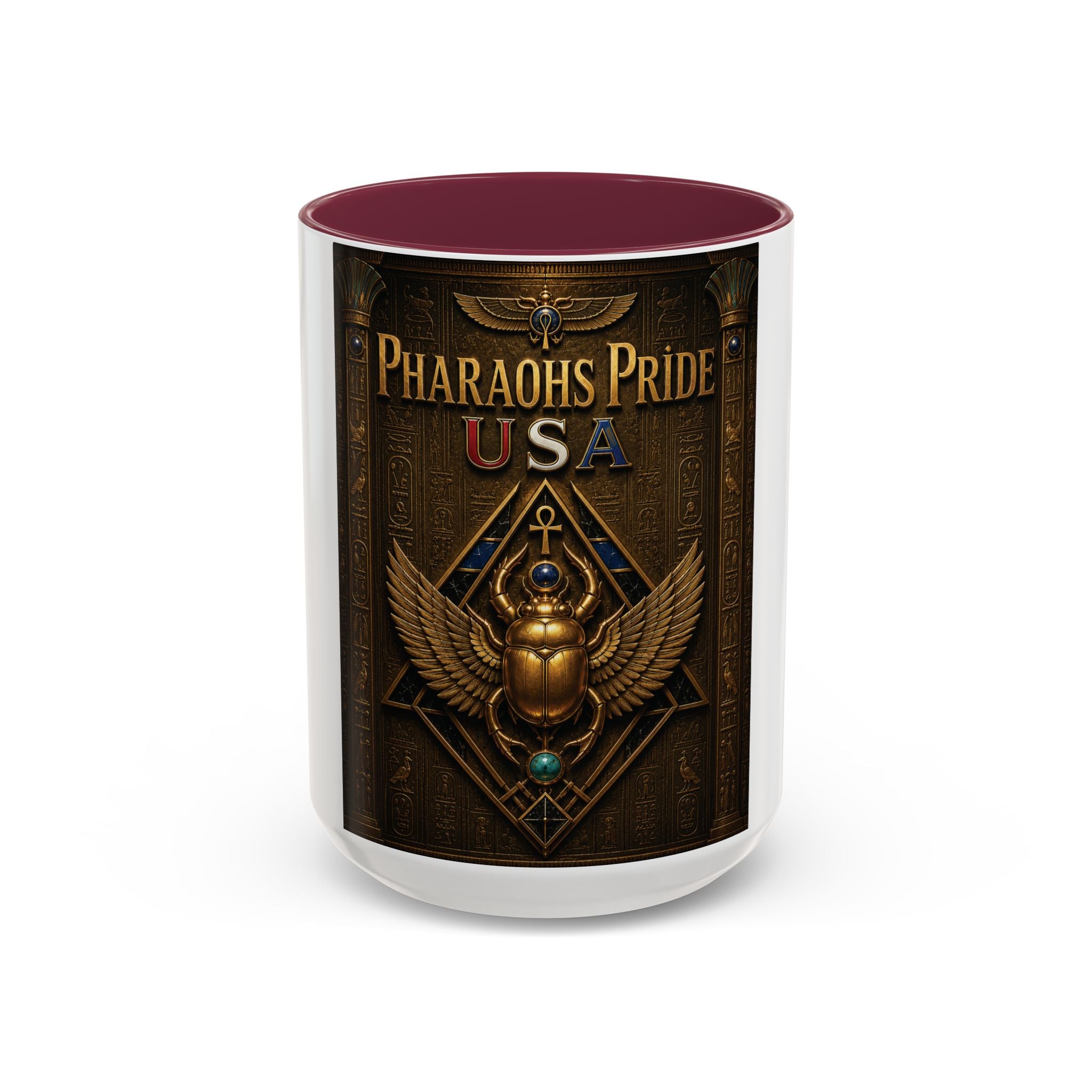 Pharaohs Pride USA Colorful Ceramic Mug (11 oz, 15 oz)