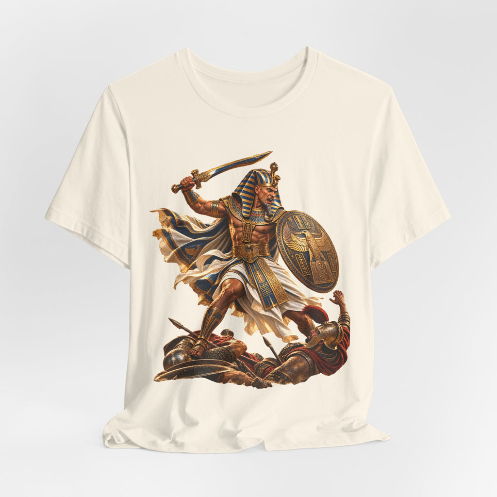 Egyptian Pharaoh Warrior T-Shirt — Ancient Battle Graphic Tee Printify