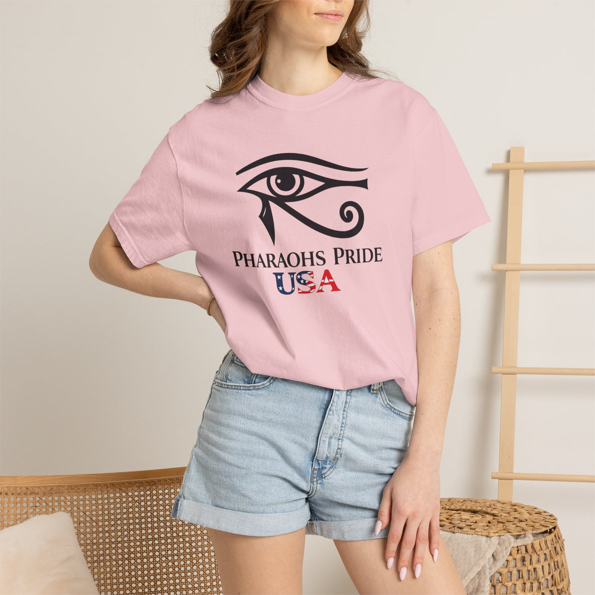 Pharaohs Pride USA Garment-Dyed Cotton T-Shirt product image 57