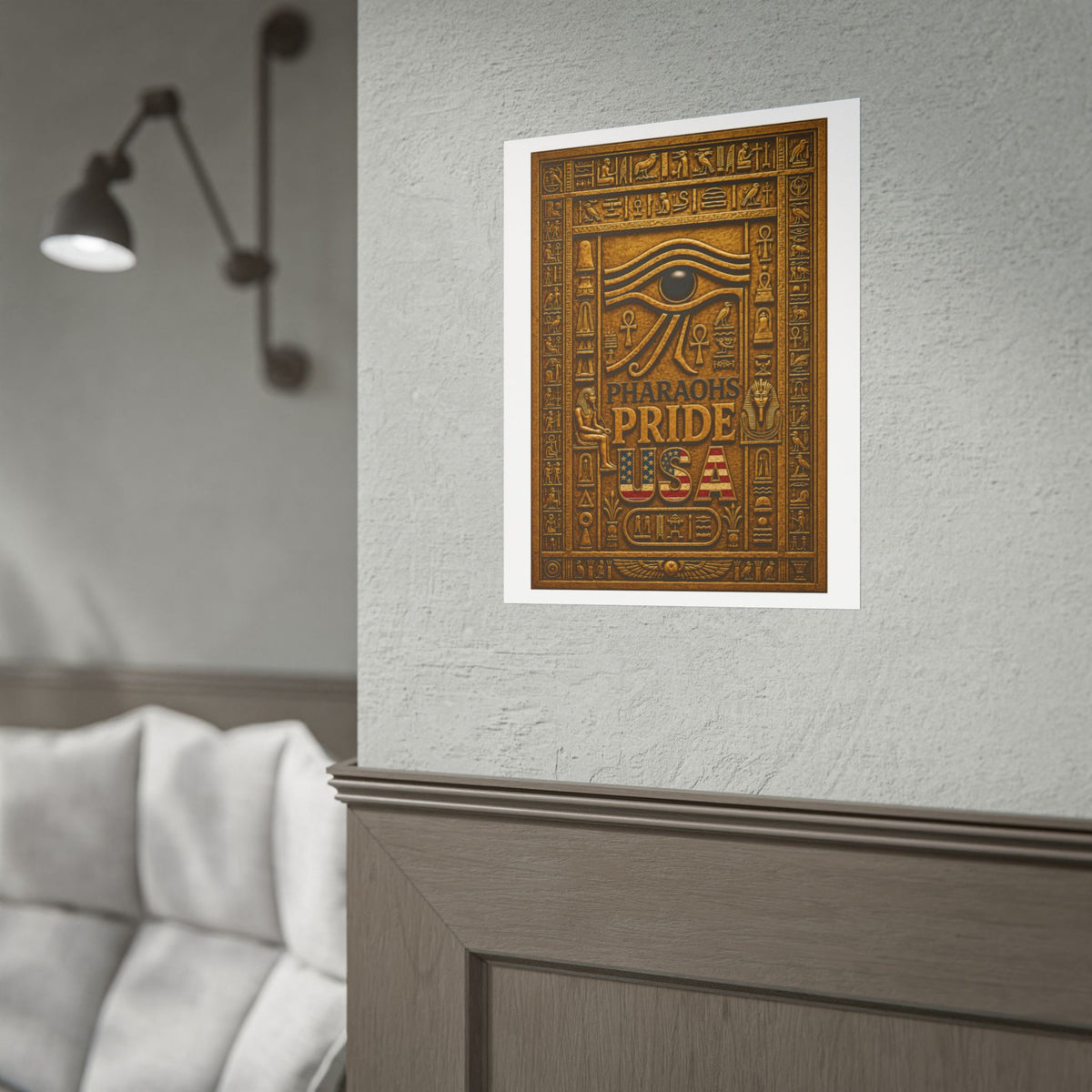Eye of Horus Pride rolled poster by Pharaohs Pride USA — alternate product view