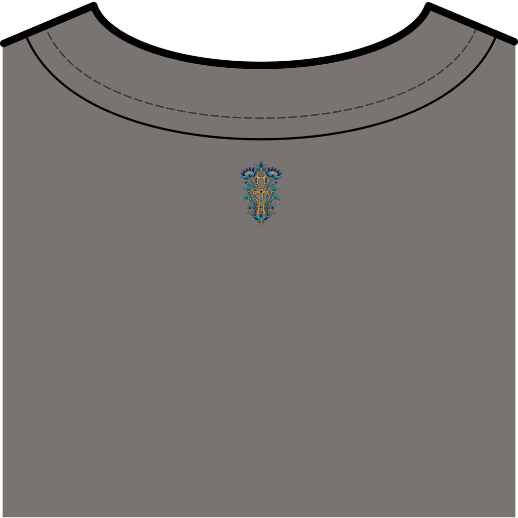 Egyptian Lotus Ankh Garment-Dyed Tank Top – Unisex Printify