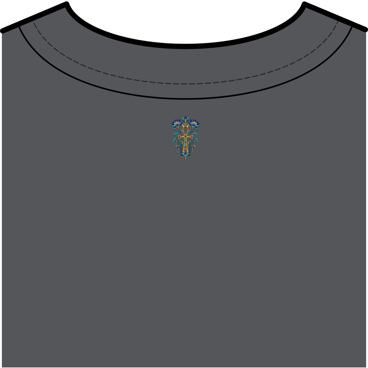 Egyptian Lotus Ankh Garment-Dyed Tank Top – Unisex Printify