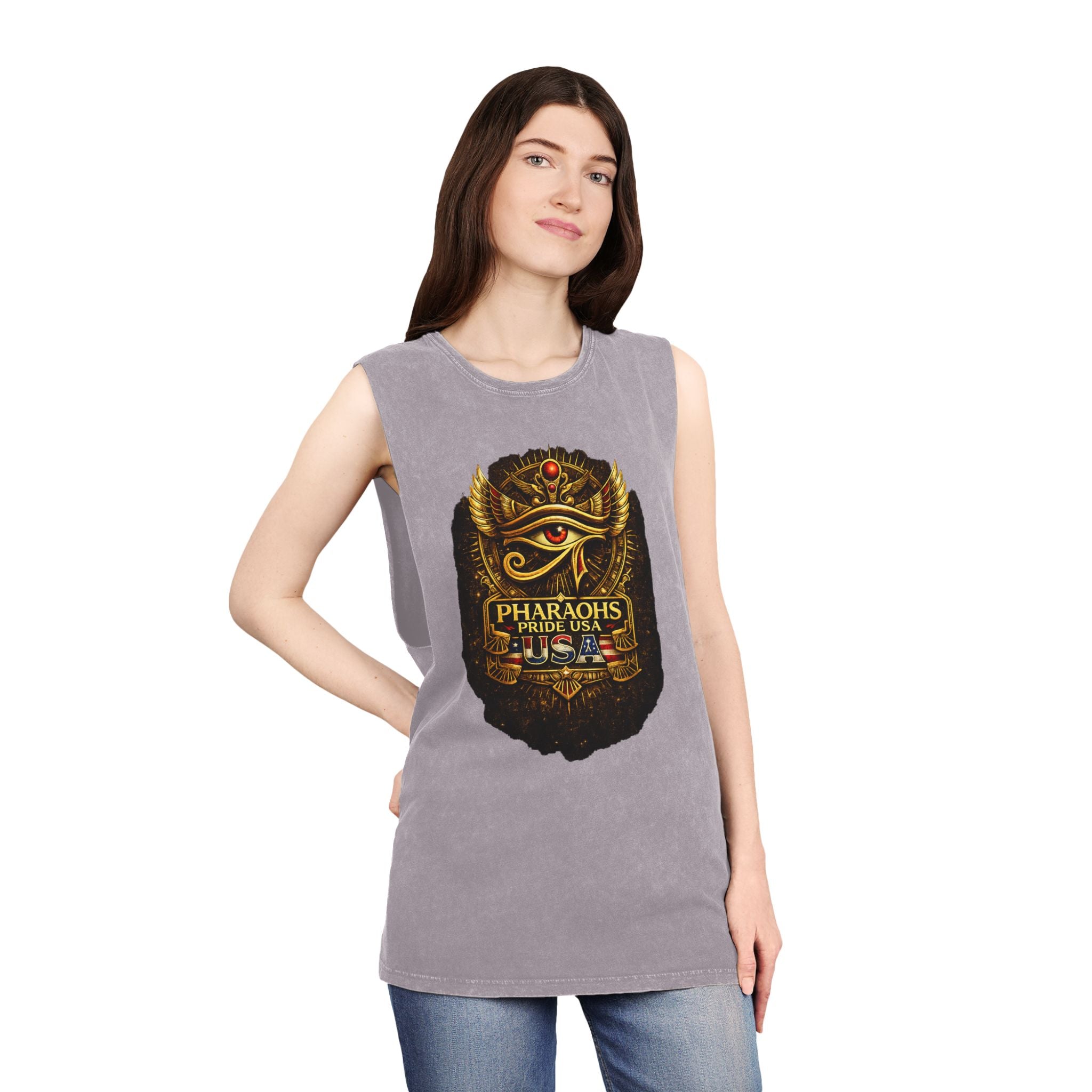 Pharaohs Pride USA Eye of Horus Tank Top – Egypt Heritage Fan Apparel