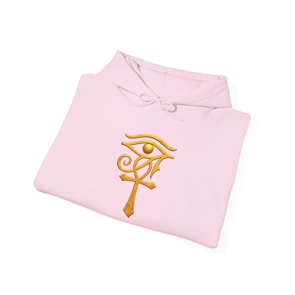 Hoodie — Golden Eye of Ra Symbol Graphic Hoodie Printify