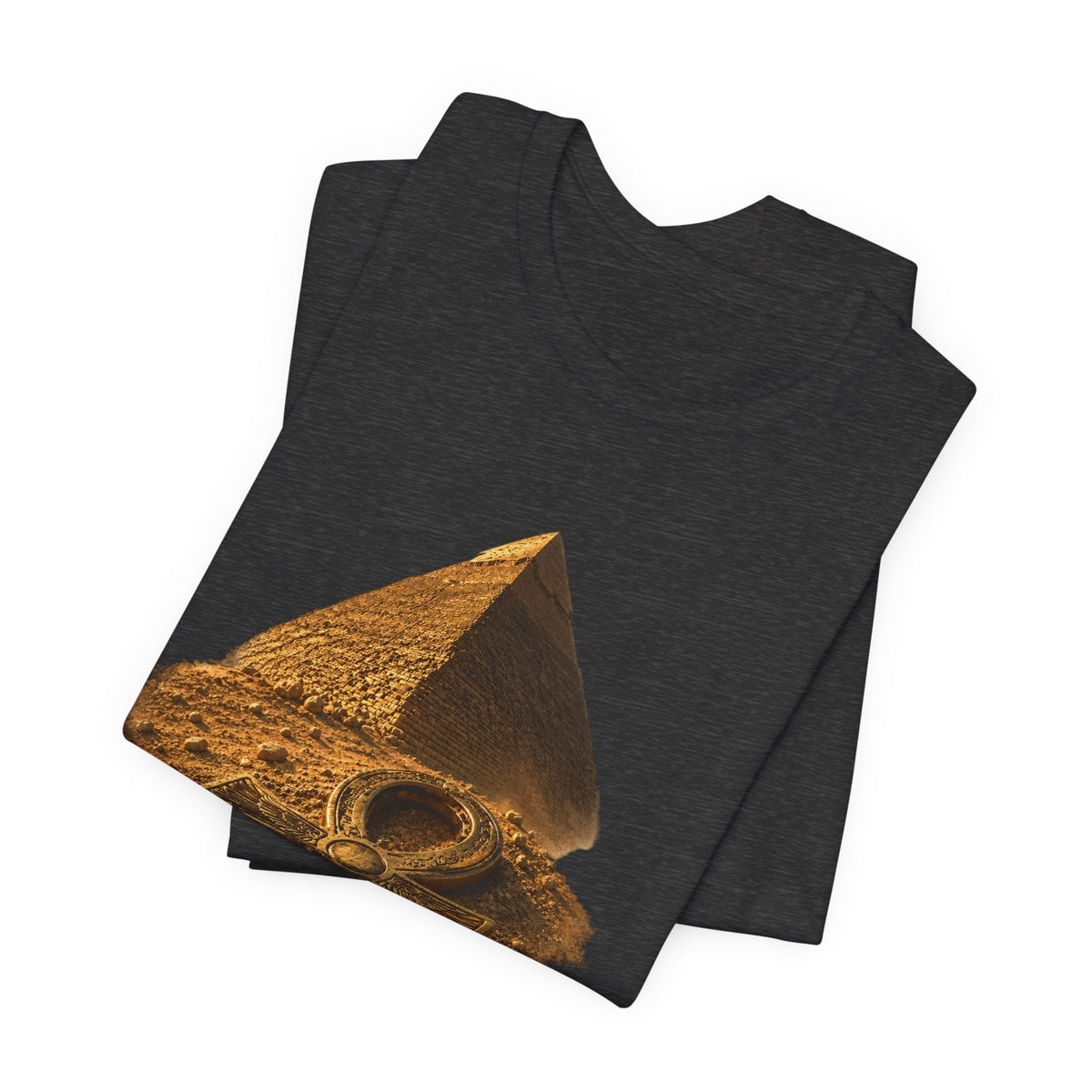 Egyptian Pyramid & Ankh T-Shirt — Ancient Egypt Graphic Tee Printify