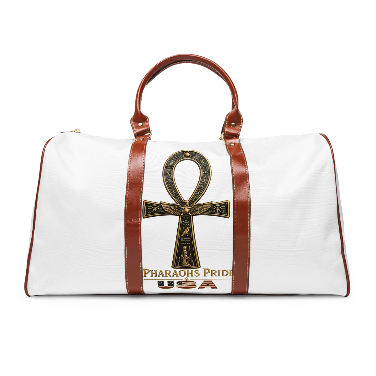 Pharaohs Pride USA Egyptian heritage travel bag – angled view