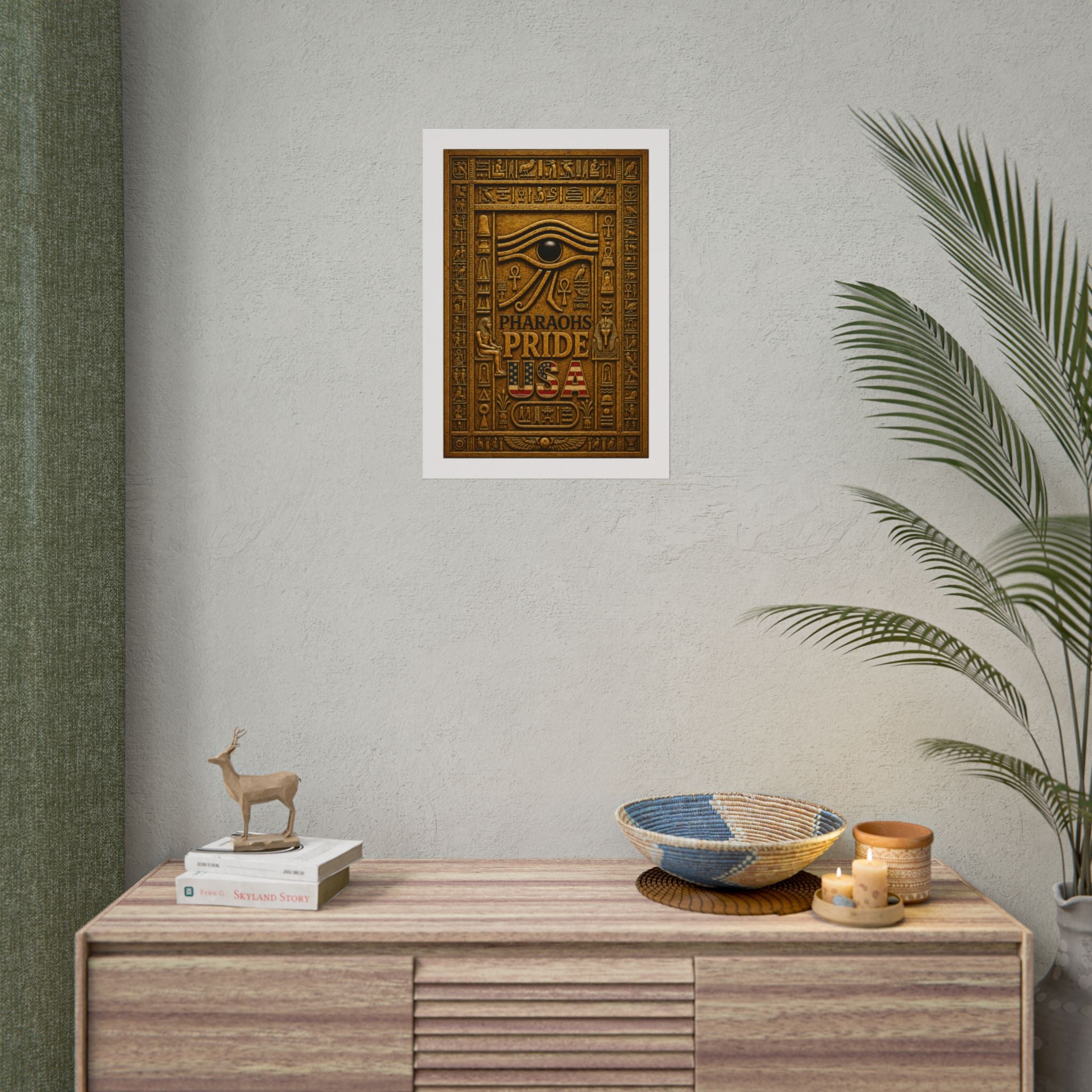 Eye of Horus Pride rolled poster by Pharaohs Pride USA — alternate product view