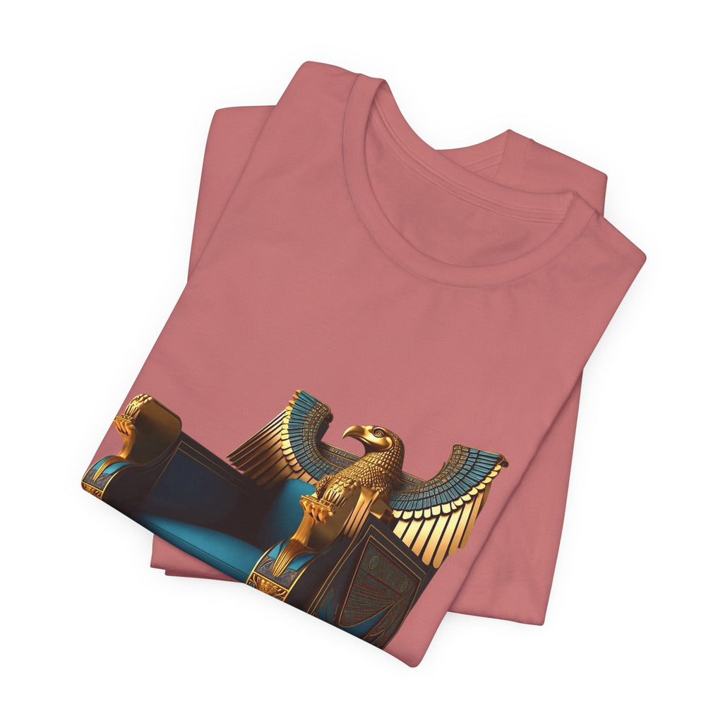 Egyptian Throne T-Shirt — Ancient Egypt Golden Throne Tee Printify