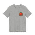 Unisex T-shirt with red Egyptian sun disk chest graphic