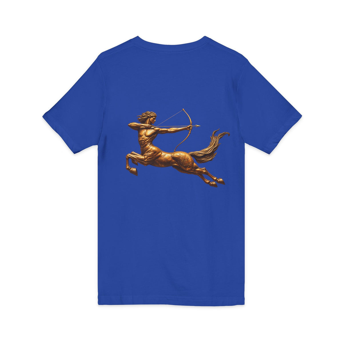 V-neck T-shirt with archer centaur graphic