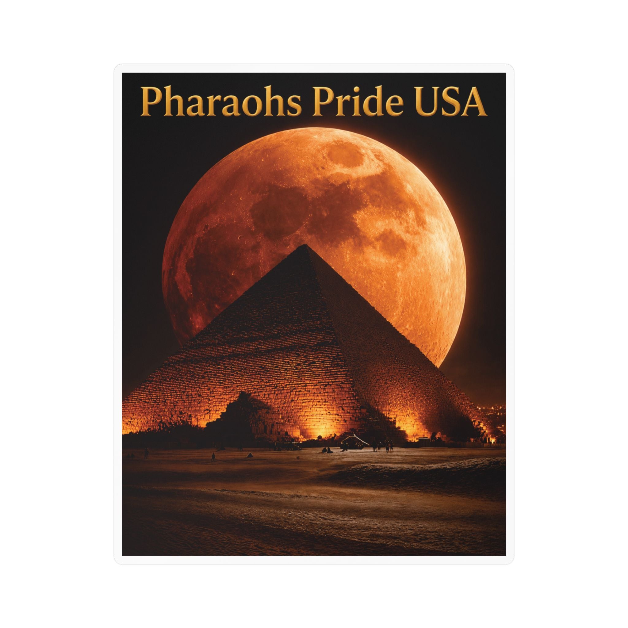 Pharaohs Pride USA Kiss-Cut Vinyl Decal