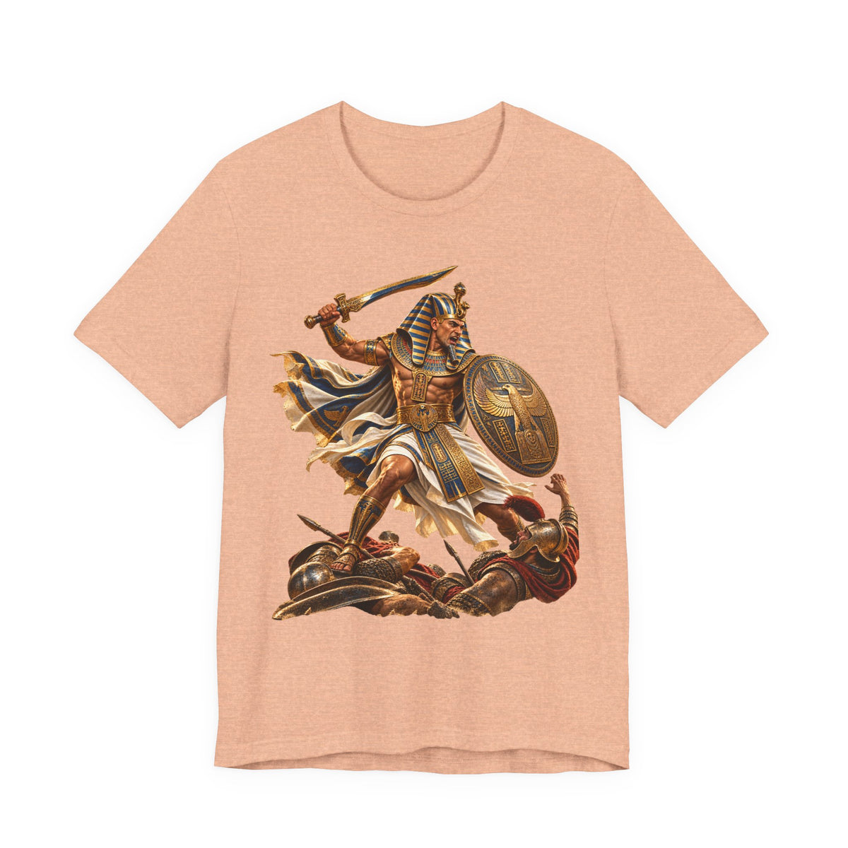 Egyptian Pharaoh Warrior T-Shirt — Ancient Battle Graphic Tee Printify