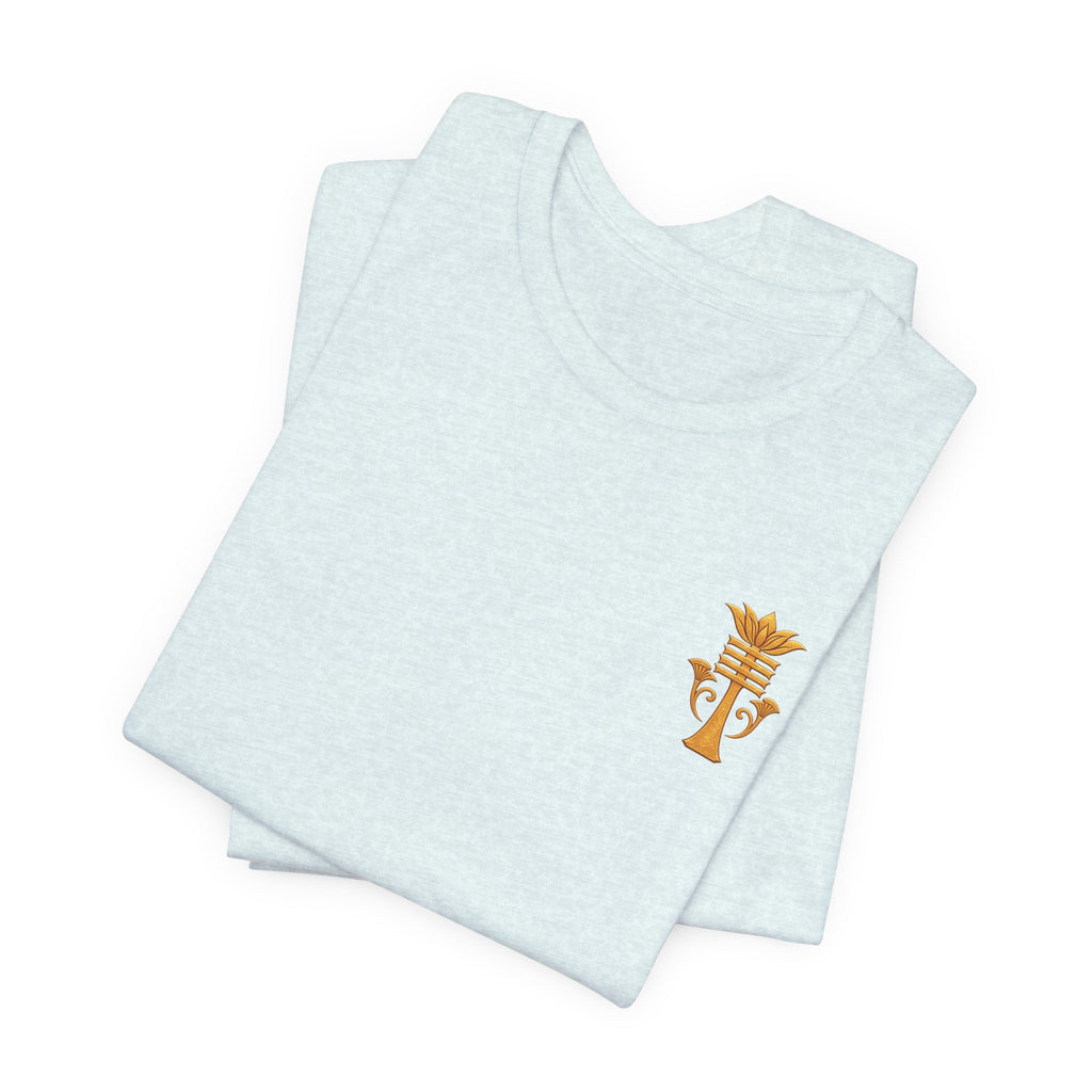 Egyptian Ankh Heart Chest Tee Printify