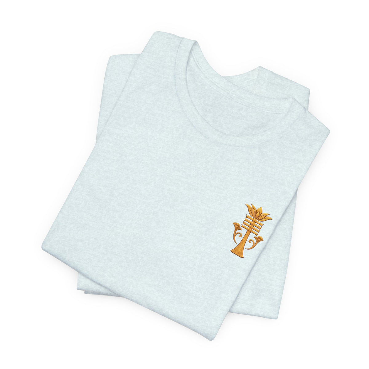 Egyptian Ankh Heart Chest Tee Printify