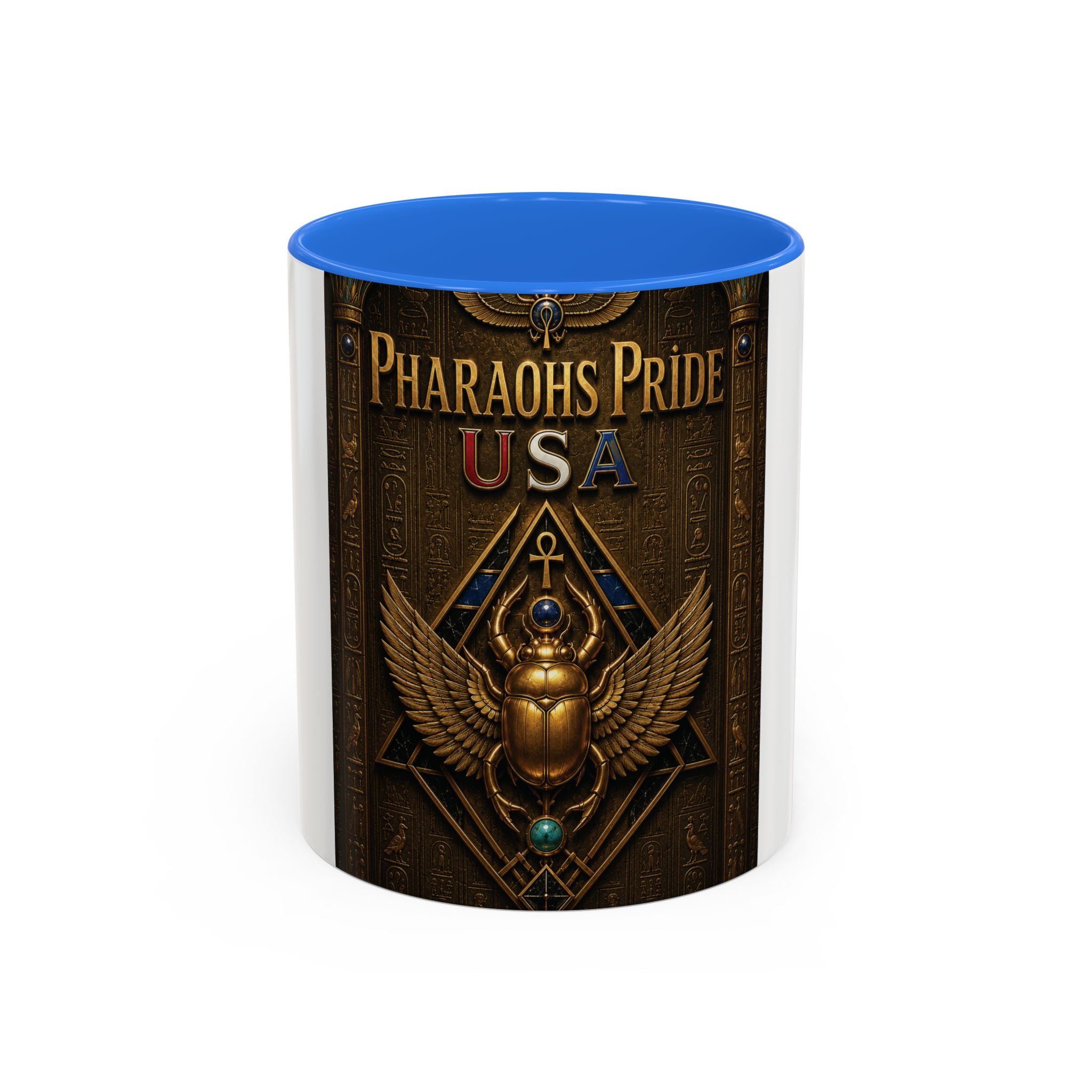 Pharaohs Pride USA Colorful Ceramic Mug (11 oz, 15 oz)