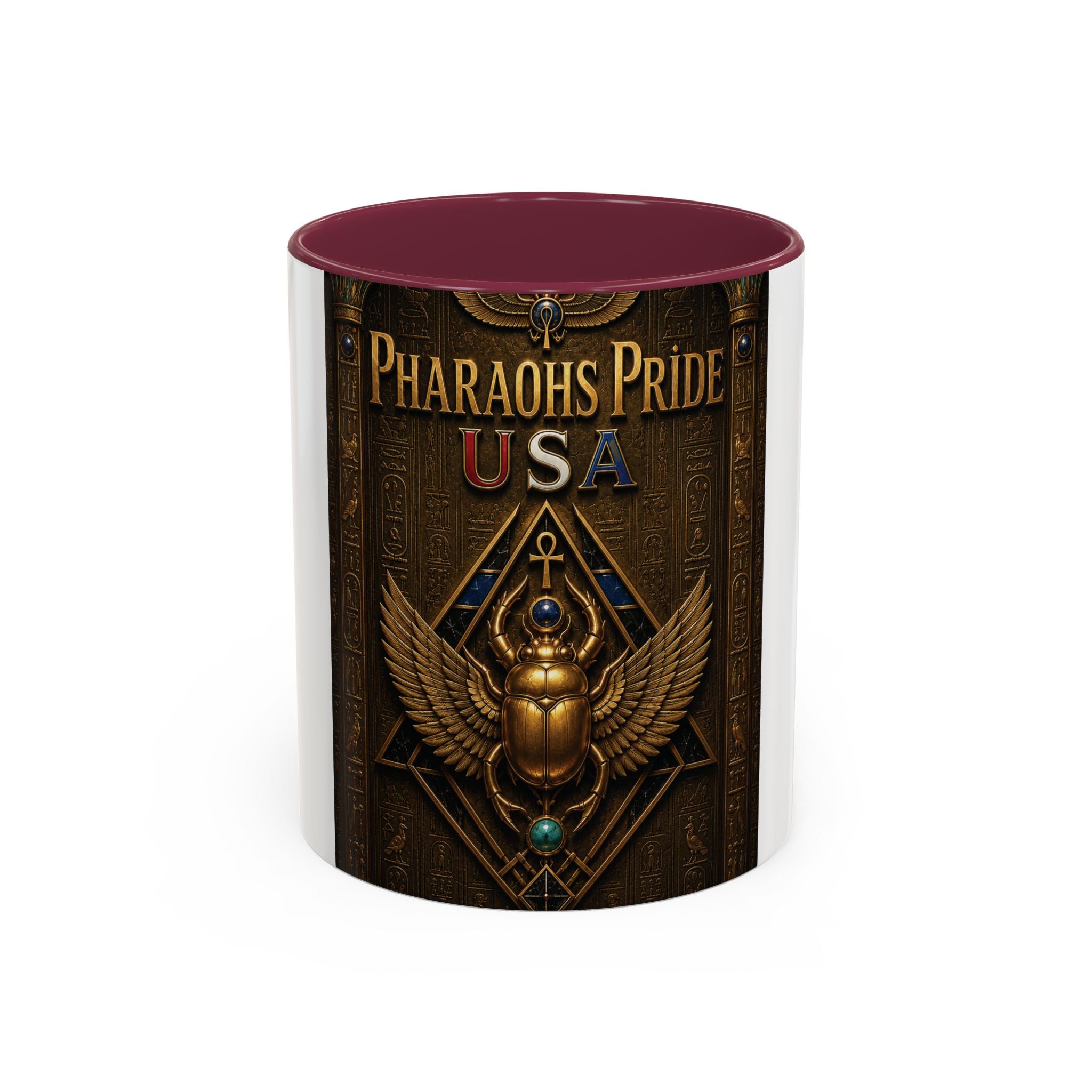 Pharaohs Pride USA Colorful Ceramic Mug (11 oz, 15 oz)