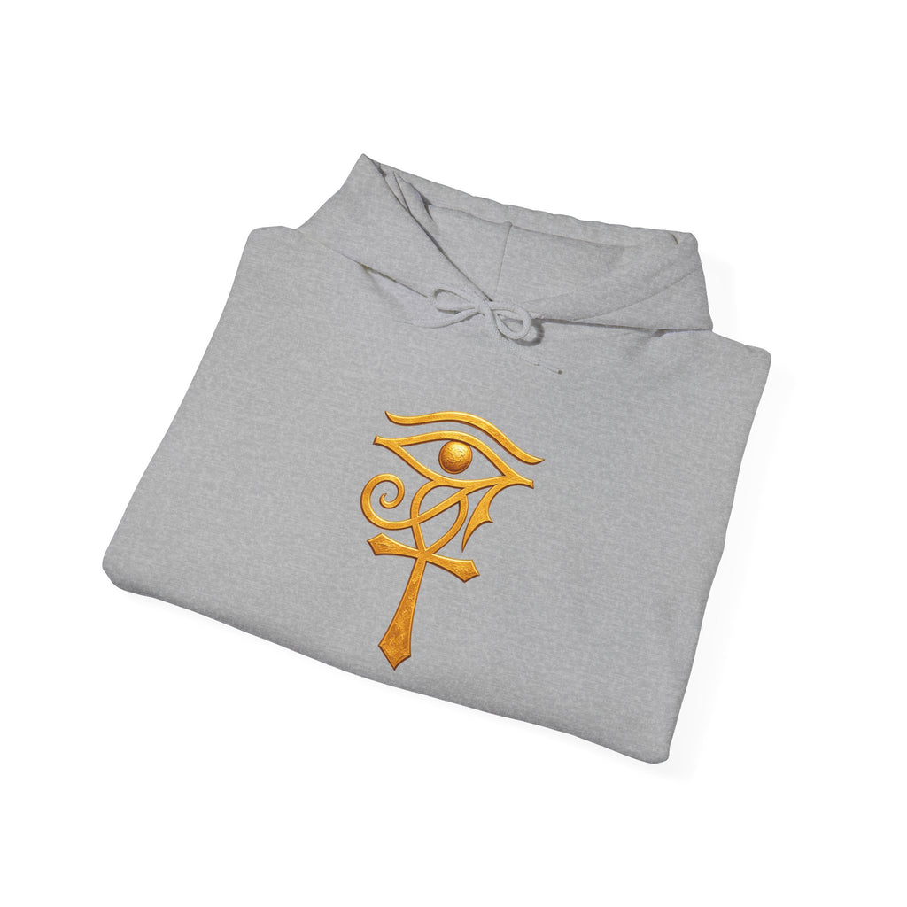 Hoodie — Golden Eye of Ra Symbol Graphic Hoodie Printify