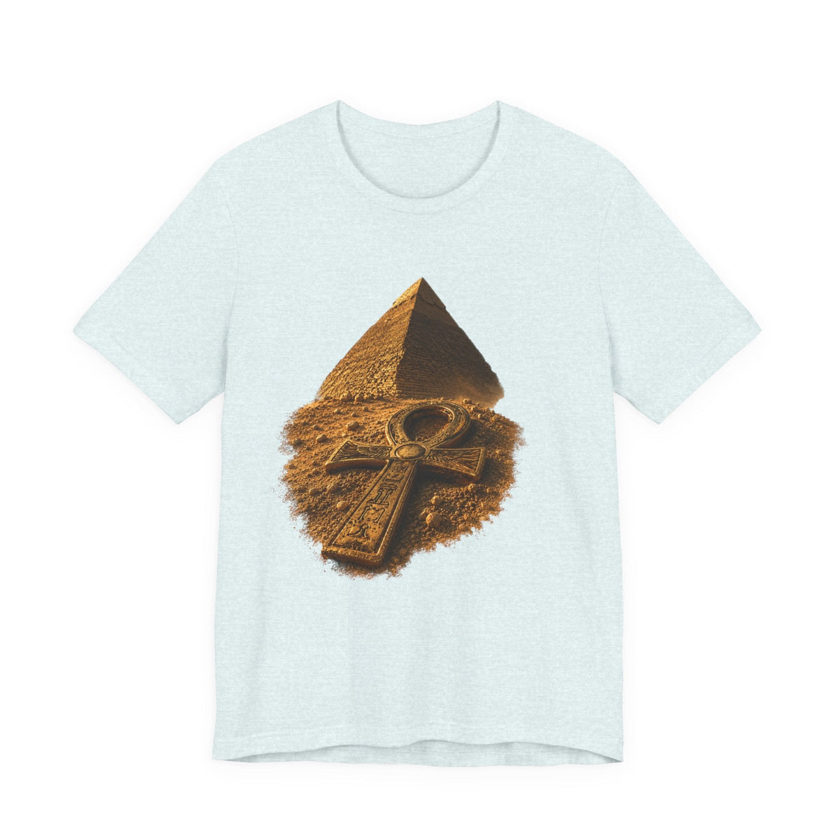 Egyptian Pyramid & Ankh T-Shirt — Ancient Egypt Graphic Tee Printify
