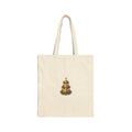 Egyptian Pyramid Christmas Tree Canvas Tote Bag Printify