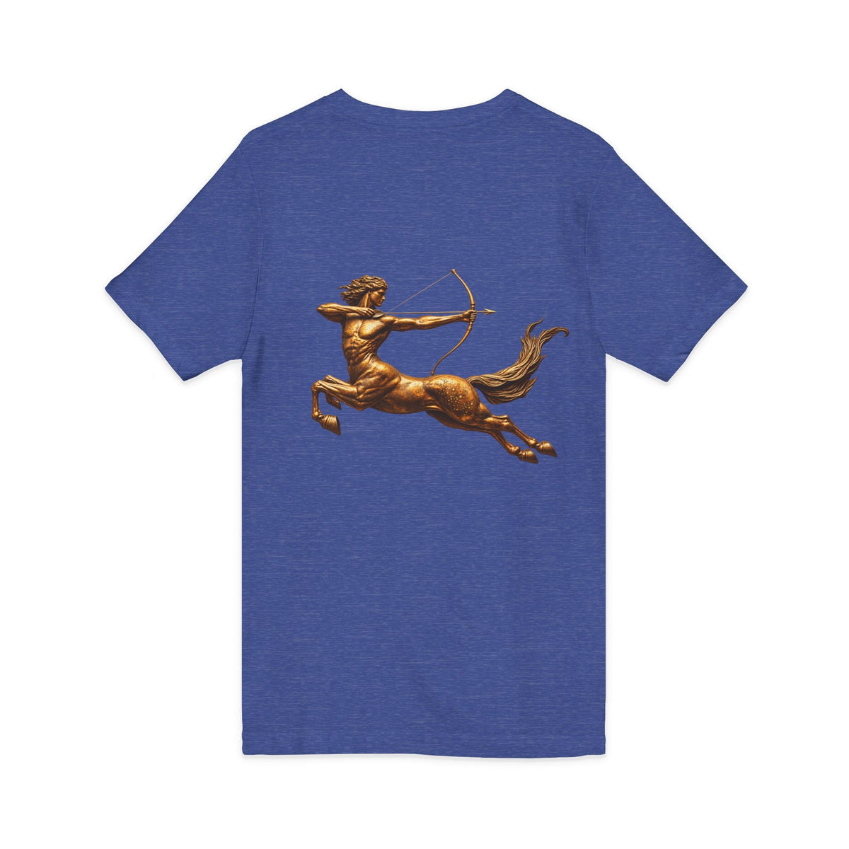V-neck T-shirt with archer centaur graphic