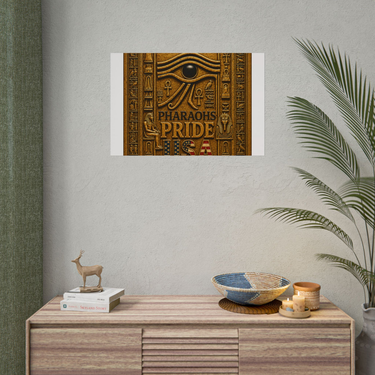 Eye of Horus Pride rolled poster by Pharaohs Pride USA — alternate product view