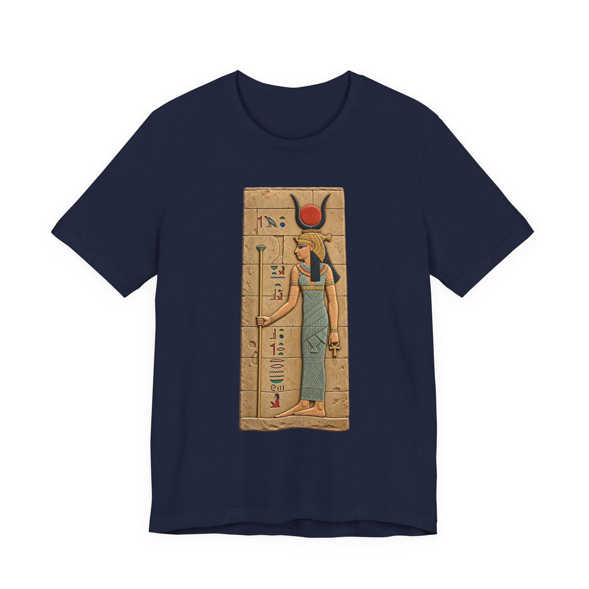 Goddess Isis T-Shirt — Ancient Egyptian Hieroglyph Art Tee Printify