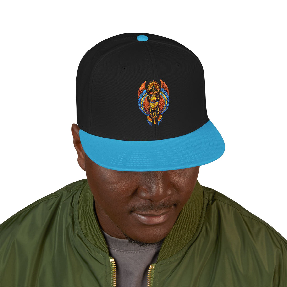 Egyptian Heritage High-Profile Embroidered Snapback