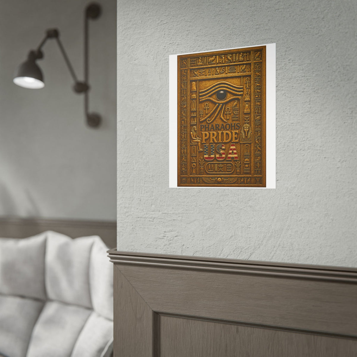 Eye of Horus Pride rolled poster by Pharaohs Pride USA — alternate product view