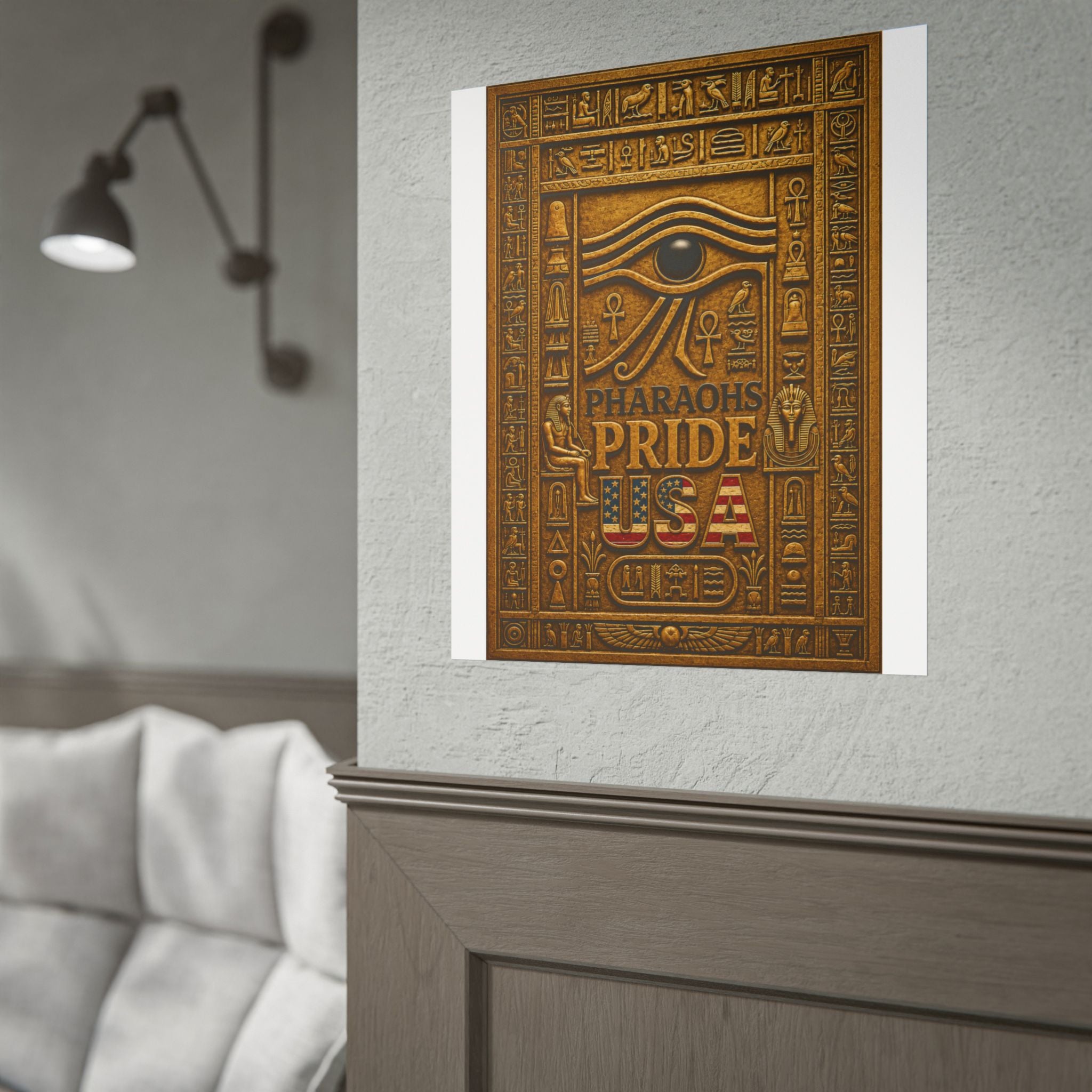 Eye of Horus Pride rolled poster by Pharaohs Pride USA — alternate product view