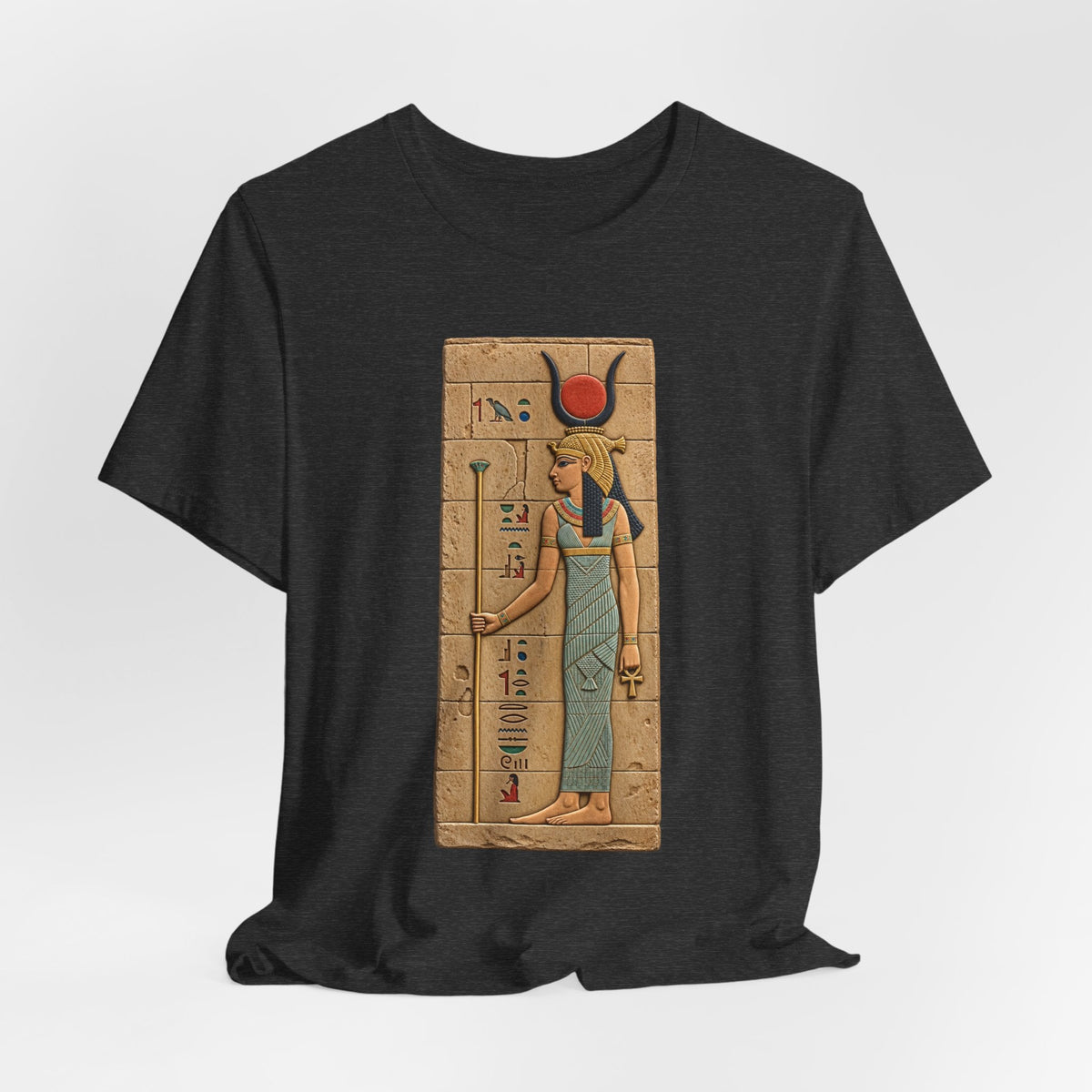 Goddess Isis T-Shirt — Ancient Egyptian Hieroglyph Art Tee Printify