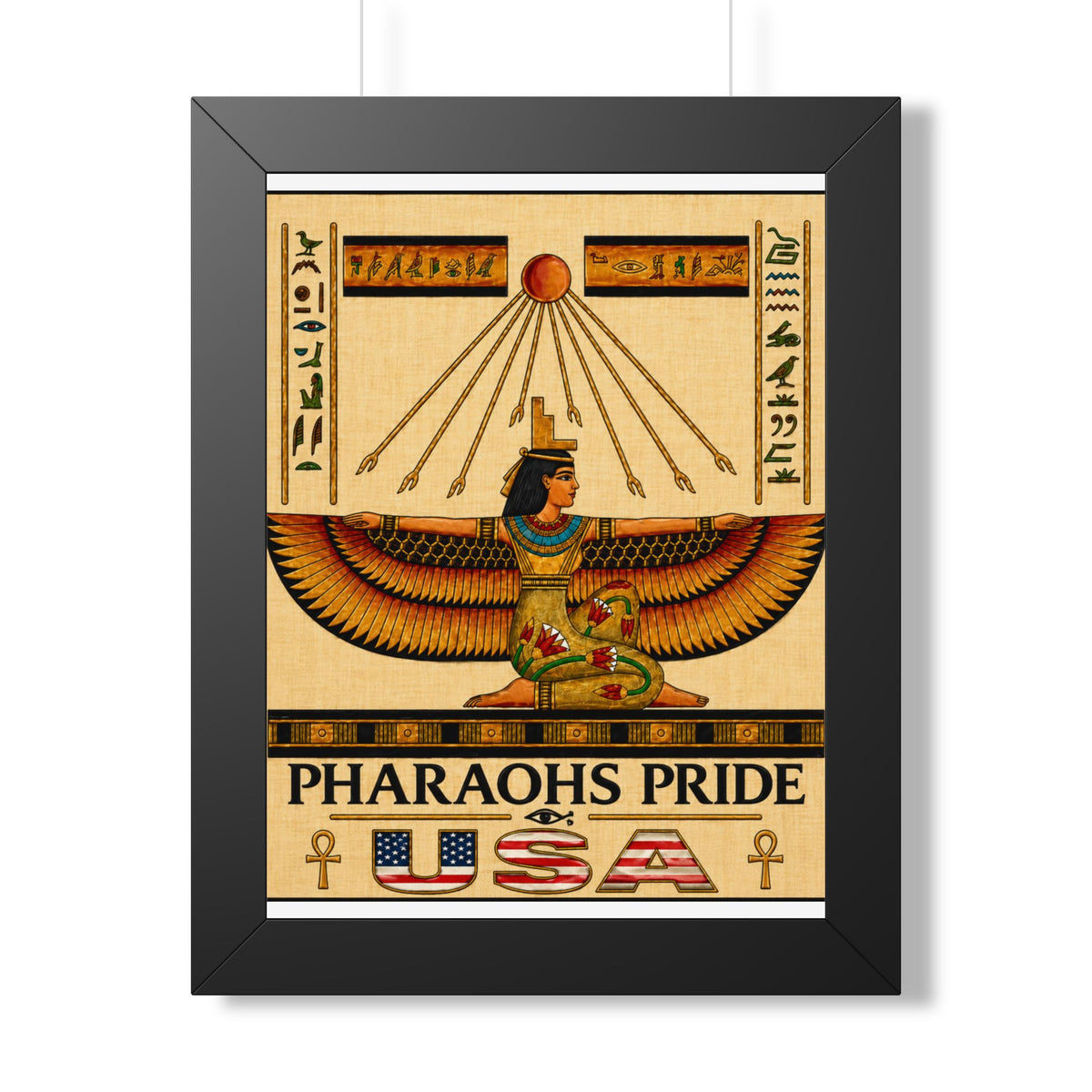 Pharaohs Pride USA Framed Egyptian Papyrus Wall Art product image 2