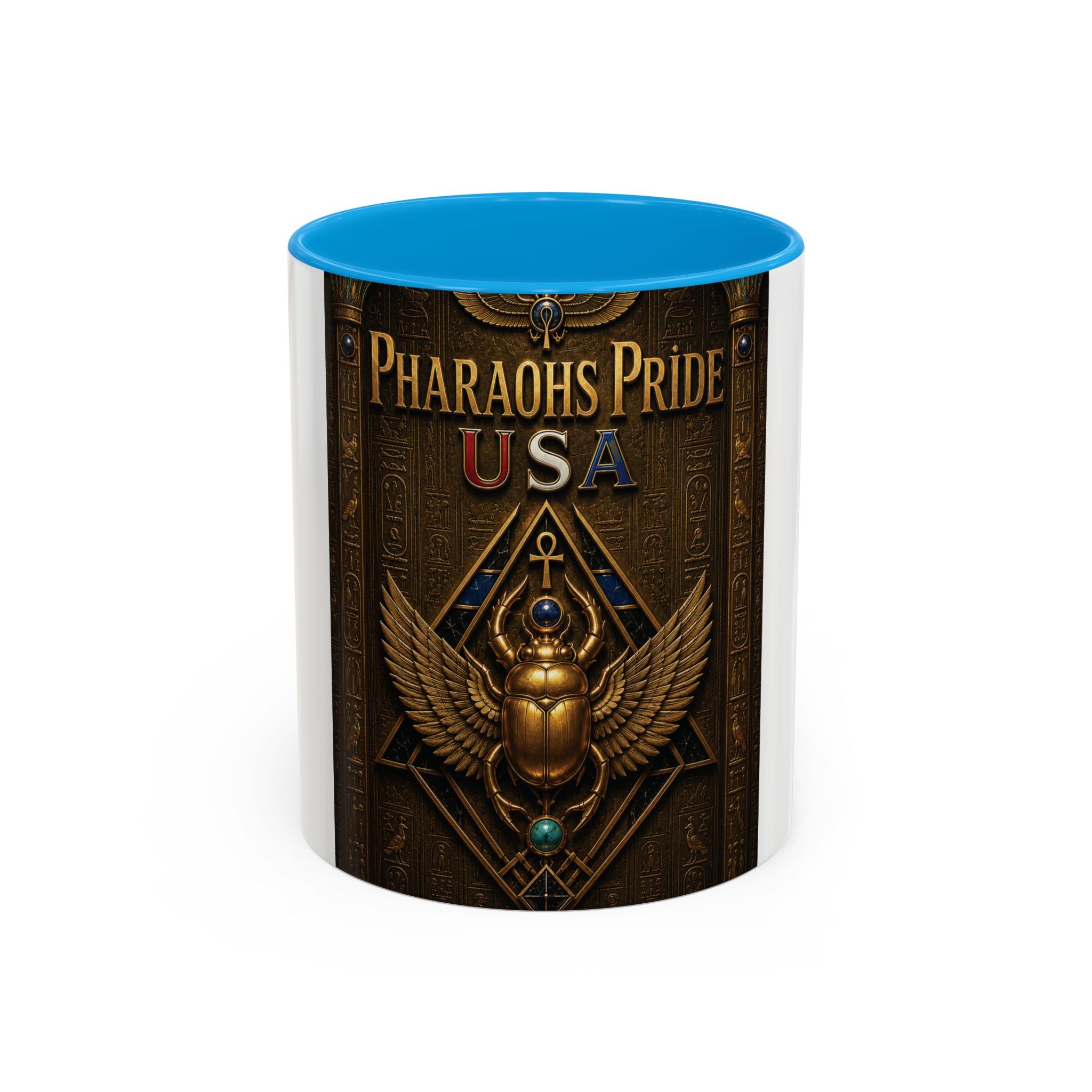 Pharaohs Pride USA Colorful Ceramic Mug (11 oz, 15 oz)