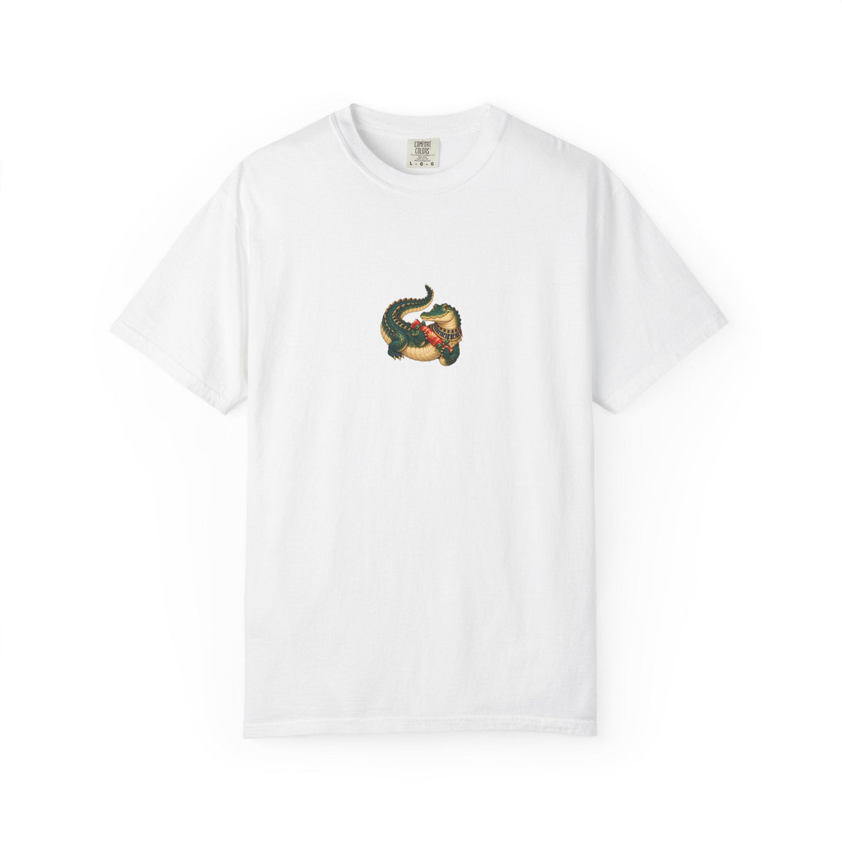 Nile Crocodile Christmas T-Shirt — Egyptian Holiday Cracker Printify