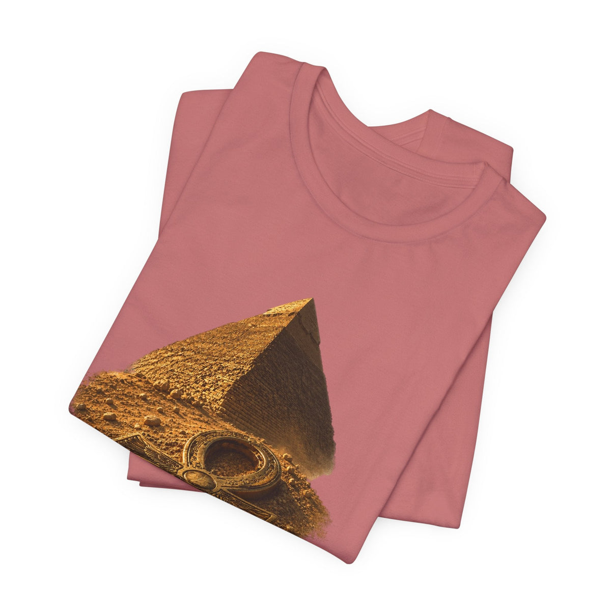 Egyptian Pyramid & Ankh T-Shirt — Ancient Egypt Graphic Tee Printify