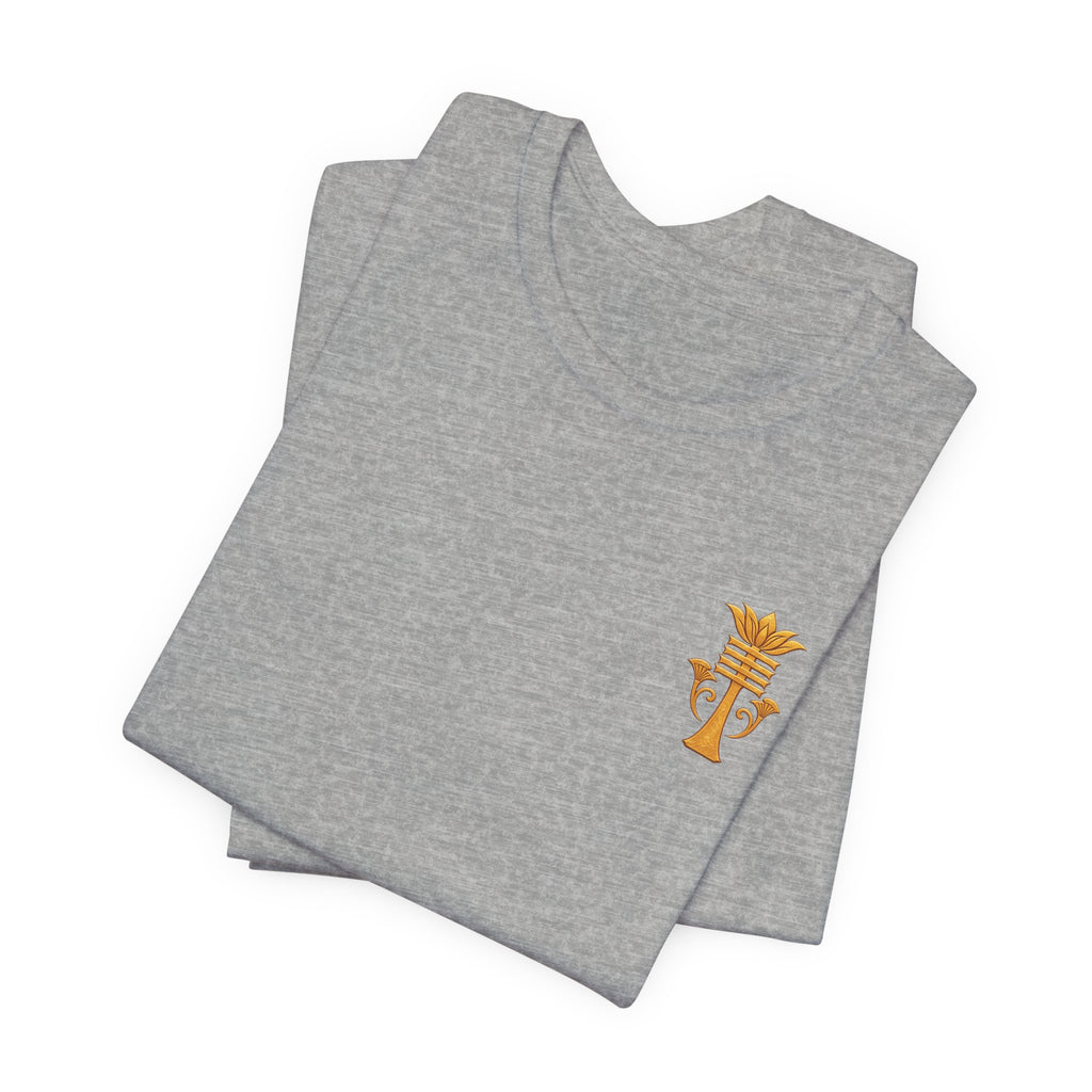 Egyptian Ankh Heart Chest Tee Printify