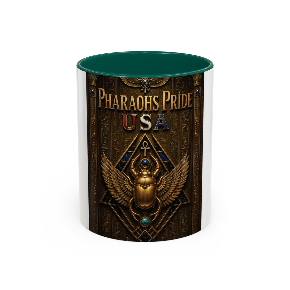 Pharaohs Pride USA Colorful Ceramic Mug (11 oz, 15 oz)