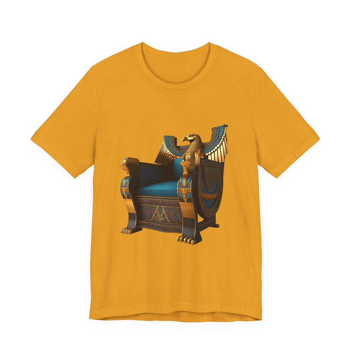 Egyptian Throne T-Shirt — Ancient Egypt Golden Throne Tee Printify