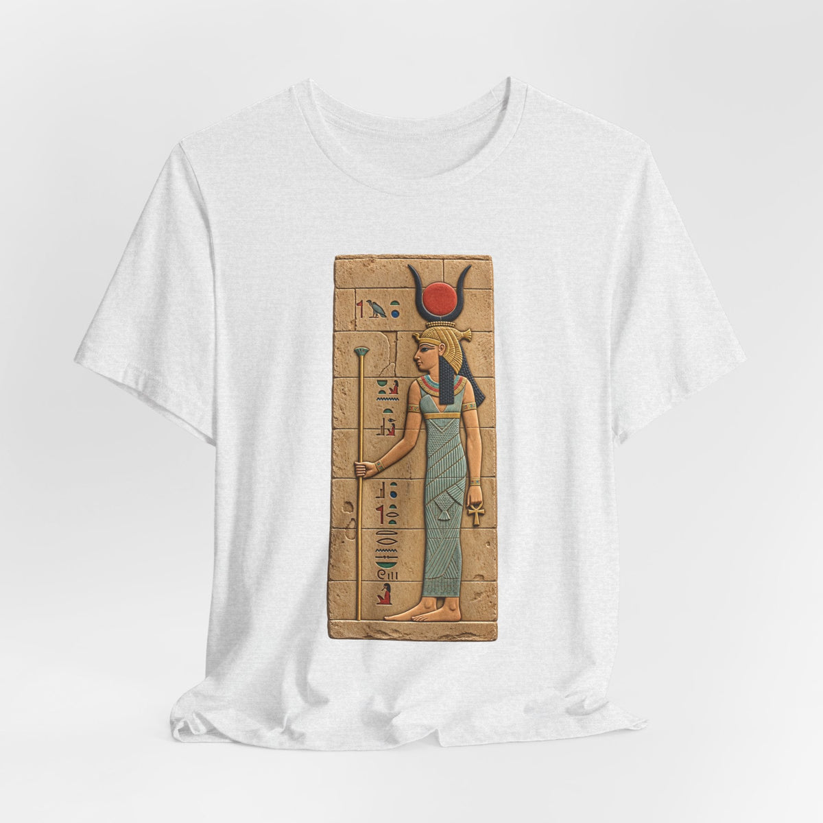 Goddess Isis T-Shirt — Ancient Egyptian Hieroglyph Art Tee Printify